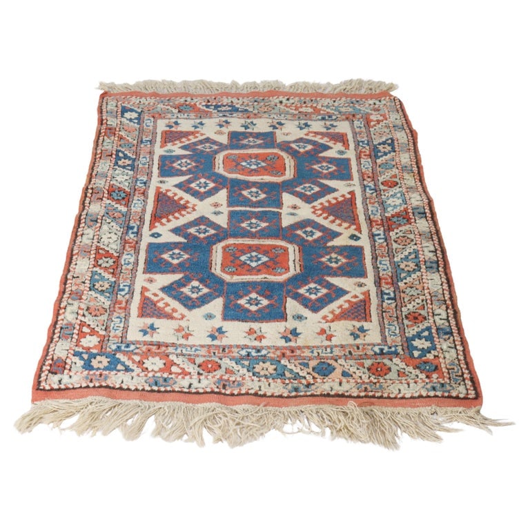 58" Kazak Caucasian Oriental Rug C1940 (1 of 8)