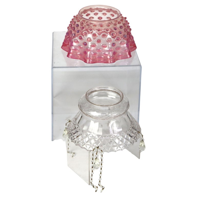 Antique Cut Glass Shade: Antique Cut Glass Shade 7 1/2" x 7 3/4" x 7 3/4". *** OPTIONAL SHIPPING & DELIVERY - While onsite retrieval is always welcome at no charge, IN-HOUSE SHIPPING & DELIVERY for this item is available to p