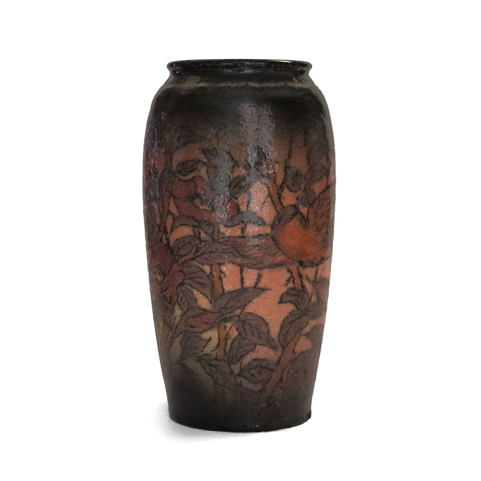 Rookwood E. T. Hurley Jewel Porcelian Vase With Bird & Floral Motif c1922 (1 of 8)