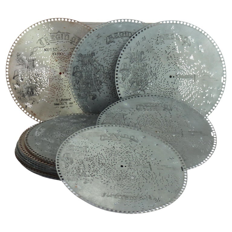 32 Antique Regina Music Box Discs C1890 (1 of 5)