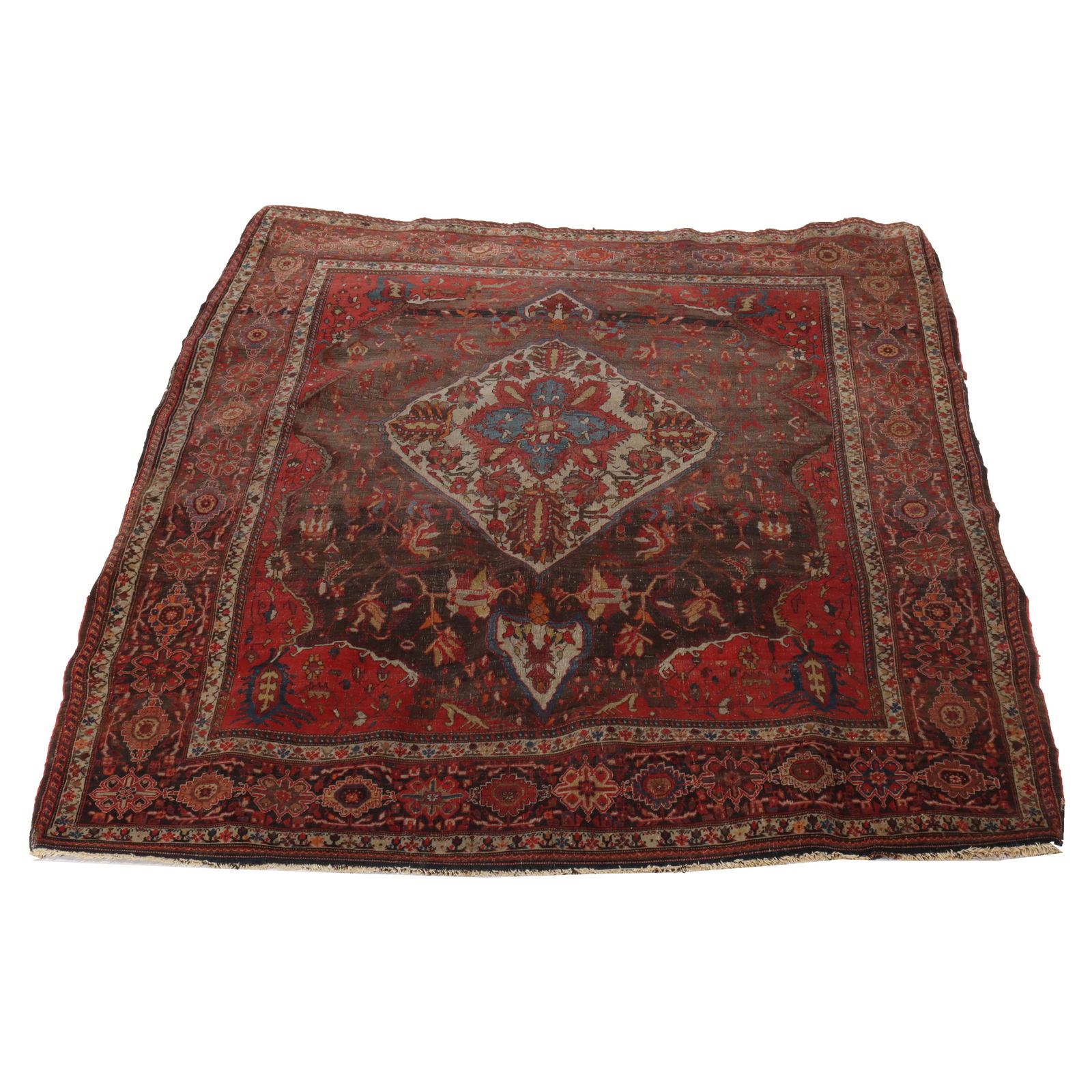 Antique Farahan Sarouk Persian Oriental Rug Unsigned C1920 (1 of 10)