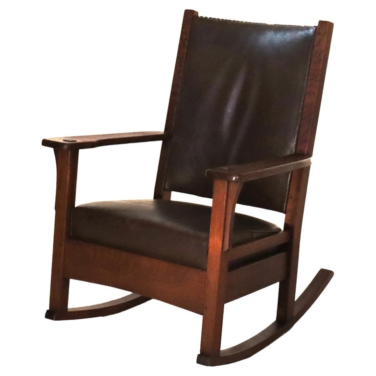 Arts & Crafts J.M. Young Fine Rocker c1915 (1 of 11)