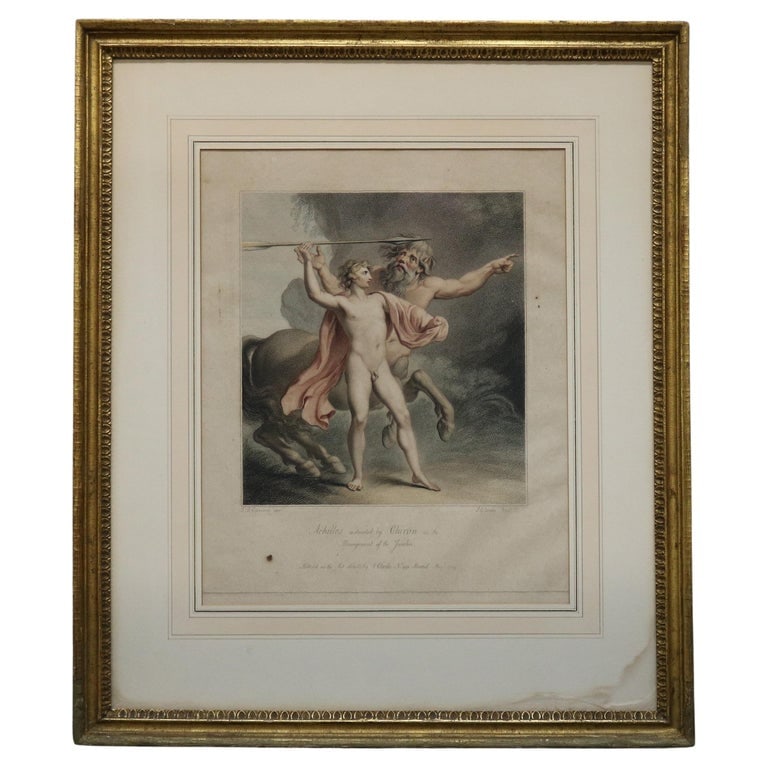 Framed Hand Colored Print Of Achilles J. Clarke 19thC: Framed Hand Colored Print Of Achilles J. Clarke 19thC. Measures - 22.5"h x 19"w x 1"d. ** OPTIONAL IN-HOUSE SHIPPING & DELIVERY - While onsite retrieval is always welcome at no charge, IN-HOUSE SHIPPI