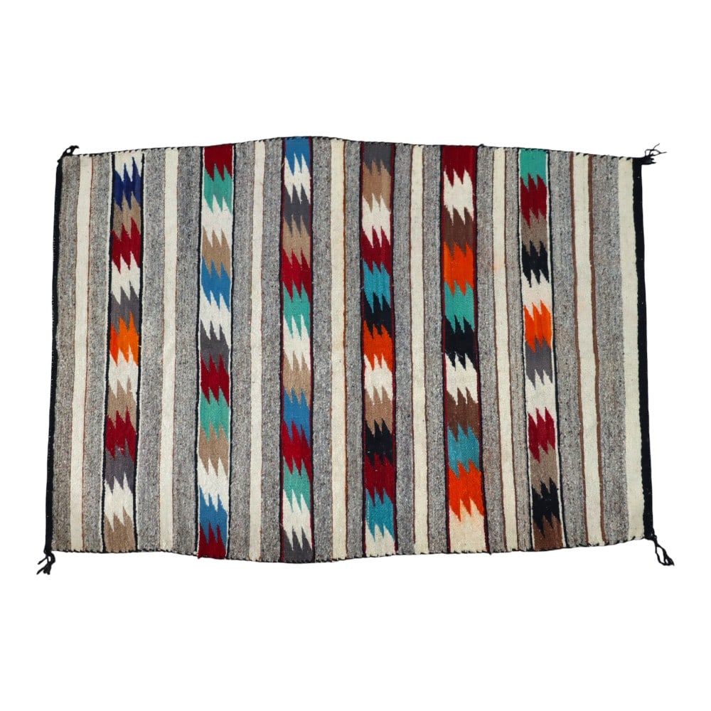Southwestern Native American Navajo 50"x35" Woven Wool Rug C1930: Antique Southwestern Native American Navajo Woven Wool Rug C1930. Measure - 49.75"L x 35.25"W*** OPTIONAL IN-HOUSE SHIPPING & DELIVERY - While onsite retrieval is always welcome at no charge, IN-HOUSE