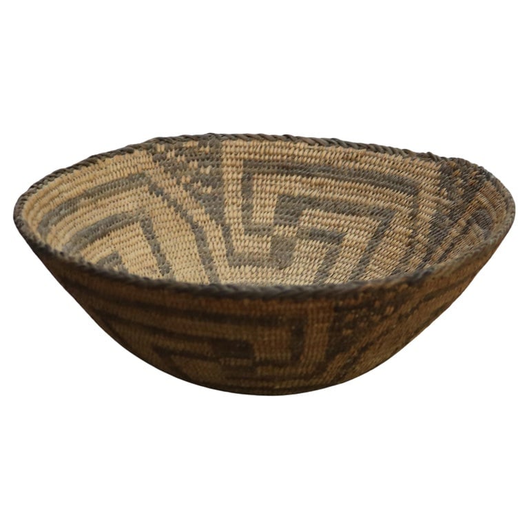 Native American Indian Southwest Navajo Woven Reed Basket C1900 (1 of 5)