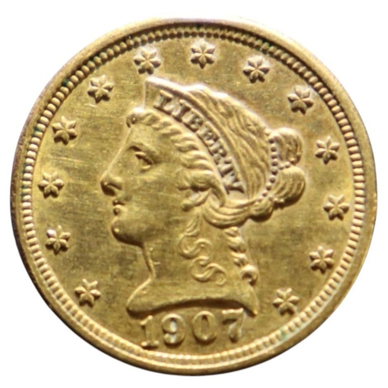 Gold $2.50 Liberty Head/Eagle Coin C1907 (1 of 2)