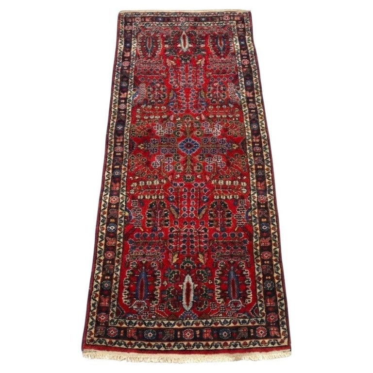 Antique Hamadan Persian 83"x33" Wool Area Rug Runner C1920: Antique Hamadan Persian 83"x33" Wool Area Rug Runner C1920. *** OPTIONAL IN-HOUSE SHIPPING & DELIVERY - While onsite retrieval is always welcome at no charge, IN-HOUSE SHIPPING & DELIVERY for this ite