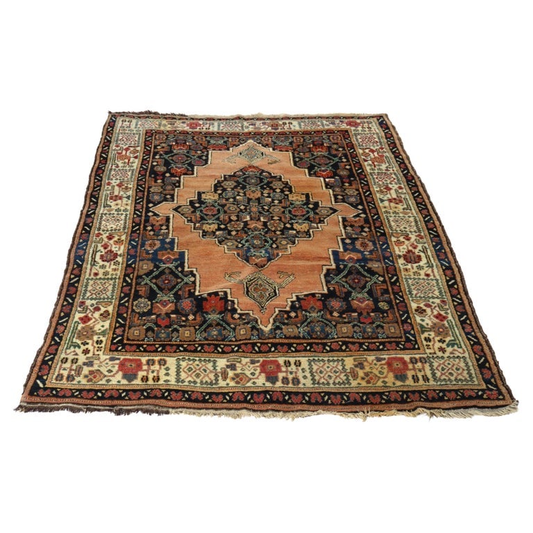 Antique Malayer Persian 90"x55" Oriental Wool Rug C1930: Antique Malayer Persian Oriental Wool Rug C1930. Measures - 90" x 55 1/2" x 1/4". *** OPTIONAL IN-HOUSE SHIPPING & DELIVERY - While onsite retrieval is always welcome at no charge, IN-HOUSE SHIPPING &