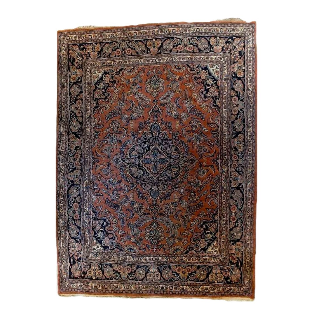 Sarouk Persian Oriental 146"x106" Room Sized Wool Carpet C1930: Sarouk Persian Oriental 146"x106" Room Sized Wool Carpet C1930 *** OPTIONAL IN-HOUSE SHIPPING & DELIVERY - While onsite retrieval is always welcome at no charge, IN-HOUSE SHIPPING & DELIVERY for this 