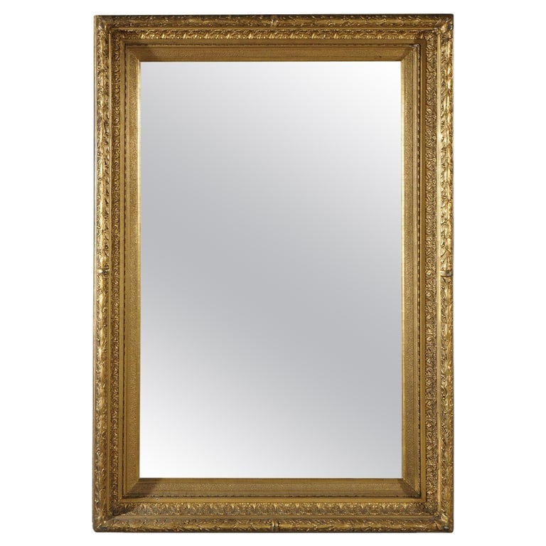 Antique French First Finish 44" Giltwood Framed Wall Mirror C1900 (1 of 13)
