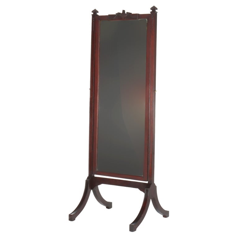 Edwardian Neoclassical Carved Mahogany Dressing Mirror C1910 (1 of 17)
