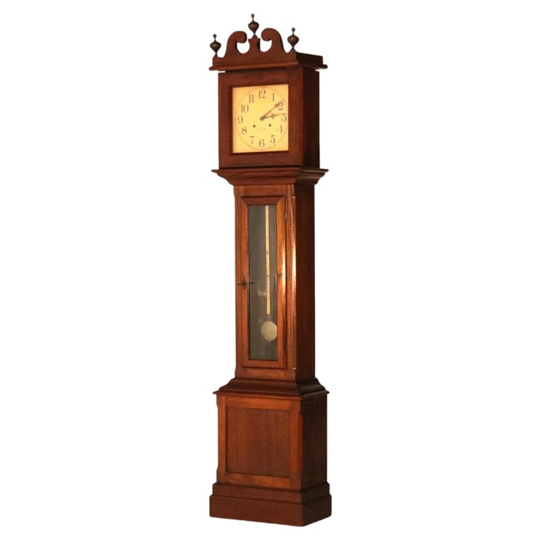 Ithaca Clock Co. Tall Case Walnut Grandfather Clock C1920: Antique Ithaca Clock Co. Tall Case Walnut Grandfather Clock C1920. Measures - 87 3/4" x 19" x 11 3/4". ** OPTIONAL IN-HOUSE SHIPPING & DELIVERY - While onsite retrieval is always welcome at no charge,