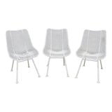3 Vintage Russell Woodard (attr) Wire Patio Chairs C1960 (1 of 6)