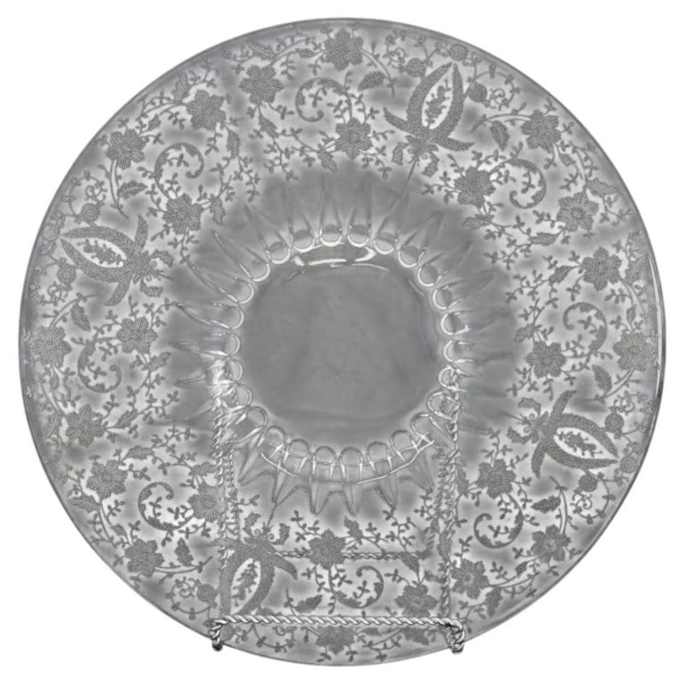 Viking Glass Co. Depression Era “Prelude” Pattern Acid Etched Crystal Dish: Viking Glass Co. Depression Era “Prelude” Pattern Acid Etched Crystal Dish. Measures - 1.25"H x 14"W x 14"D. *** OPTIONAL IN-HOUSE SHIPPING & DELIVERY - While onsite retrieval is always welcom