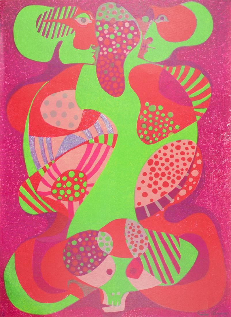 Pedro Coronel: Signed silkscreen printing 135/500 95 x 70 cm