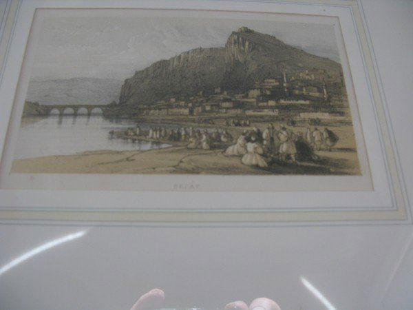 EDWARD LEAR, TWO LITHOGRAPHS: EDWARD LEAR, TWO LITHOGRAPHS, "BERAT" & "VODHEVA", FROM THE "JOURNALS OF A LANDSCAPE