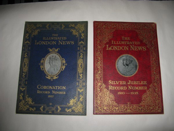 PAIR OF ILLUSTRATED LONDON NEWS BOOKS INCLUDING CO: PAIR OF ILLUSTRATED LONDON NEWS BOOKS INCLUDING CORONATION RECORD NUMBER 1937 AND SILVER JUBILEE RECORD NUMBER 1910-1935, BOTH IN VERY GOOD CONDITION WITH MINIMAL WEAR