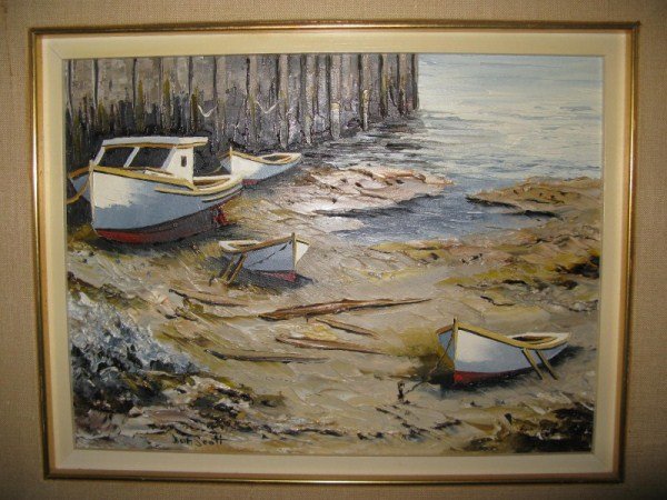 OIL ON BOARD - DON SCOTT: "DIGBY NECK" NOVA SCOTIA 9" X 12"