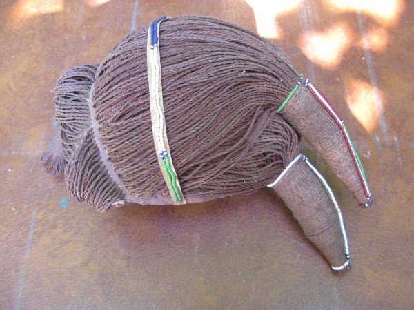ANTIQUE TRIBAL HEAD DRESS FROM NORTHERN AFRICA: ANTIQUE