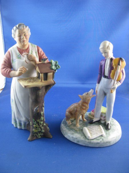 TWO ROYAL DOULTON FIGURINES: "GOOD MORNING" HN 2671 "THE YOUNG MASTER" HN 2872