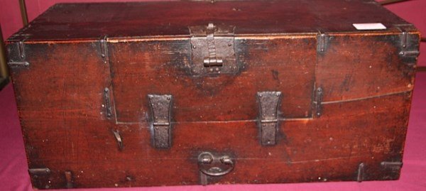 18TH CENTURY CHINESE DOCUMENT BOX: 12" H X 28" W X 12" D