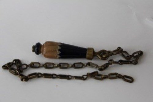 ANTIQUE ROYAL DOULTON LAMBERT CISTERN PULL HANDLE: TRADITIONAL W.C. HIGH LEVEL CISTERN TOILET FLUSH PULL AND CHAIN