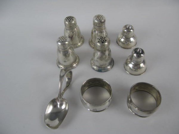 NINE PIECE LOT STERLING (1 of 1)