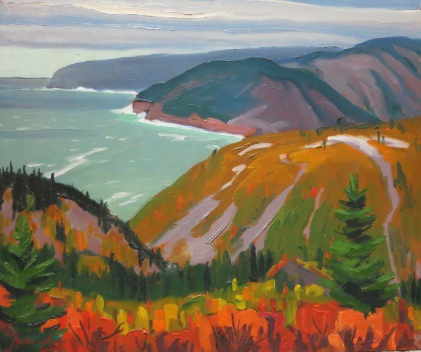 CHARLES ANTHONY FRANCIS LAW N.S.S.A - OIL ON BOARD (1 of 4)