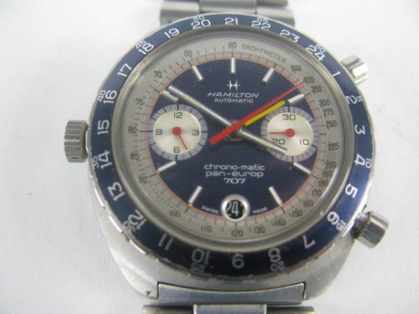 VINTAGE HAMILTON CHRONO-MATIC PAN EUROP 707 WATCH (1 of 10)