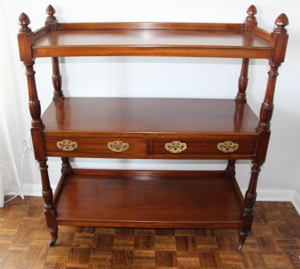 IRISH VICTORIAN MAHOGANY BREAKFAST SERVING TRAY (1 of 1)