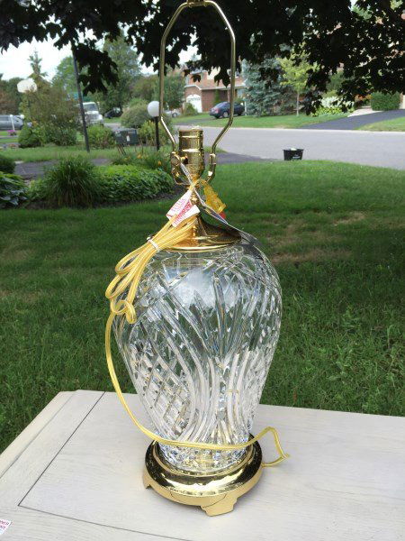 PAIR OF WATERFORD LAMPS - KILKENNY PATTERN (1 of 2)