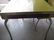 YELLOW FORMICA & CHROME TABLE + 4 CHAIRS & ROCKER - 4
