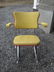 YELLOW FORMICA & CHROME TABLE + 4 CHAIRS & ROCKER - 6