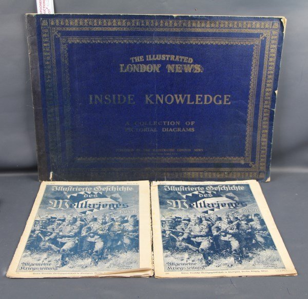 2 WWI GERMAN MAGAZINES + WWII LONDON NEWS MAGAZINE (1 of 2)