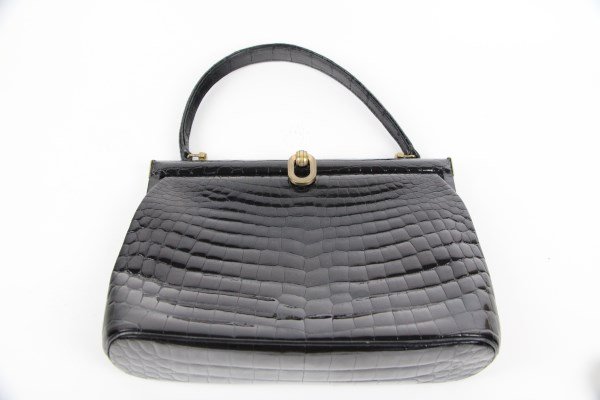 VINTAGE GUCCI LEATHER HANDBAG MADE IN ITALY (1 of 4)