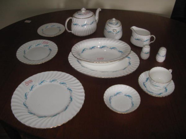 MINTON DINNER SERVICE FOR APPROX. EIGHT - "DOWNING (1 of 2)