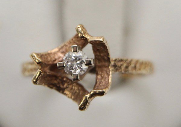 14K /18K DIAMOND SOLITAIRE RING (1 of 1)