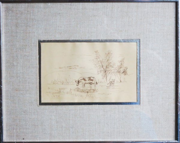 HERMAS LABBE - PENCIL DRAWING ON PAPER (1 of 2)