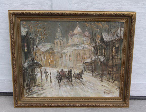 RUSSIAN - OIL ON CANVAS - SIGNATURE INDISTINCT (1 of 3)