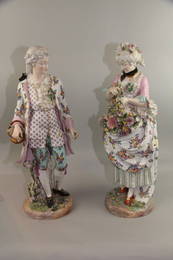 PAIR OF EXCEPTIONAL MATCHING MEISSEN FIGURINES