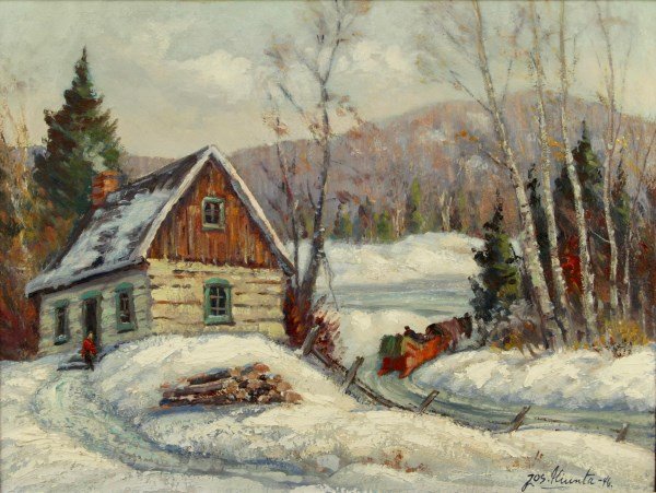 JOSEPH GIUNTA - OIL ON BOARD (1 of 3)