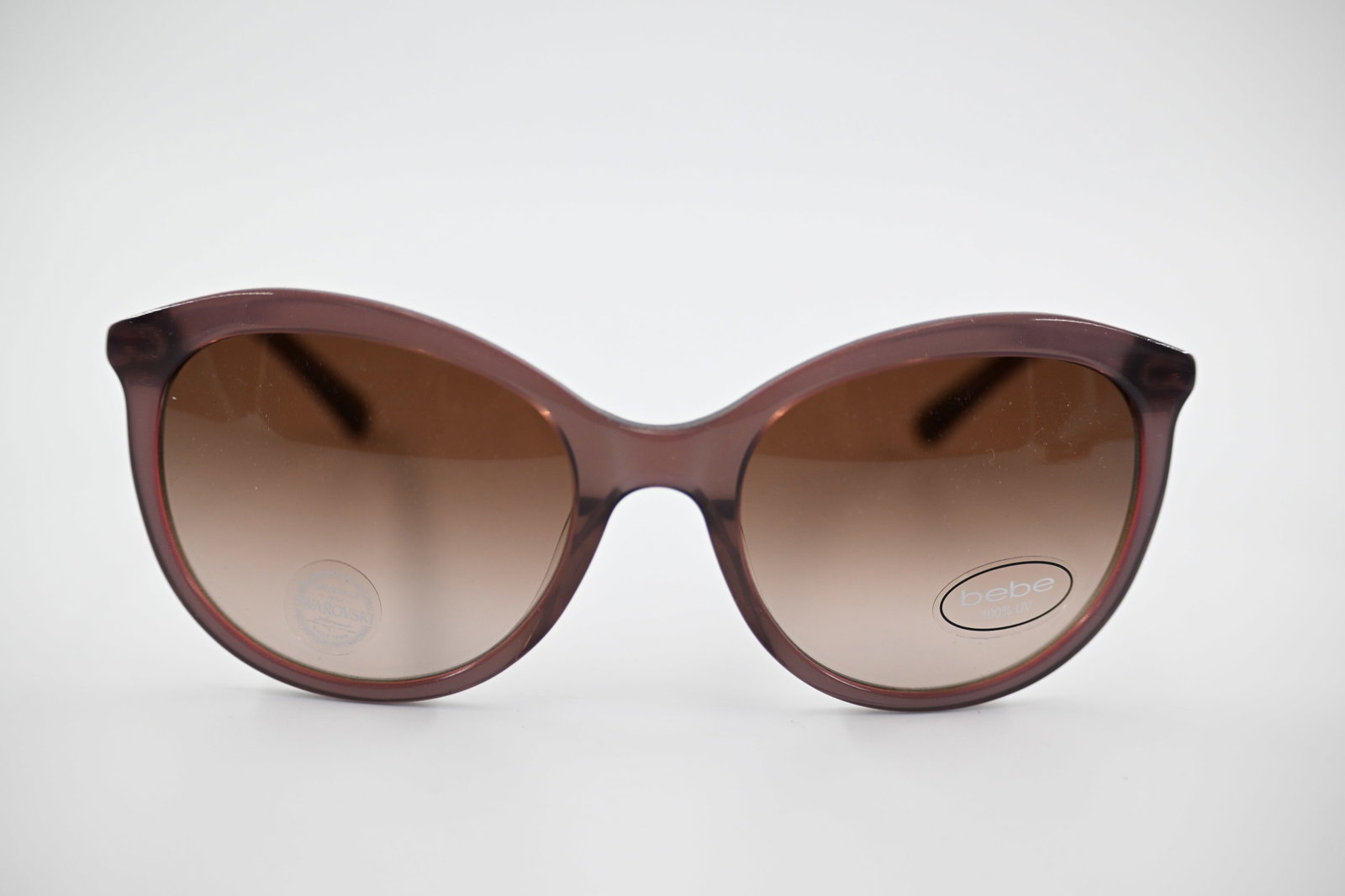 Bebe Wild BB7192 Plum Cat-Eye Sunglasses with Swarovski Crystals (1 of 9)