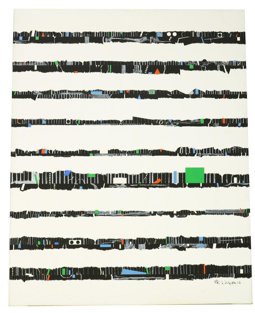 Genichiro Inokuma “Landscape” Acrylic on Canvas 1972 (1 of 5)