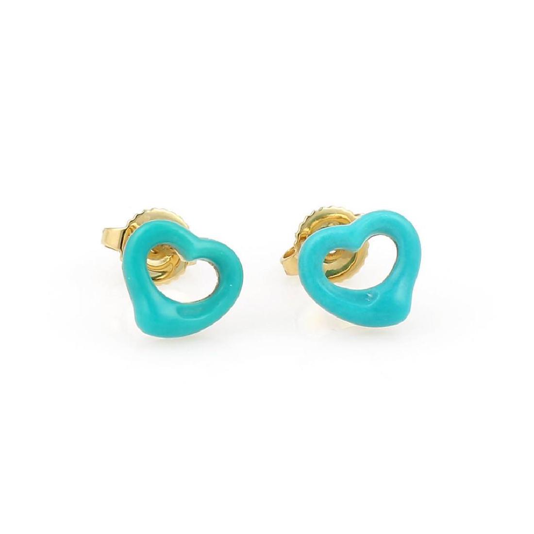 Tiffany & Co. Elsa Peretti Turquoise Open Heart (1 of 3)