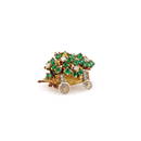 Julius Cohen 18K Yellow Gold and Gem Set Wheelbarrow