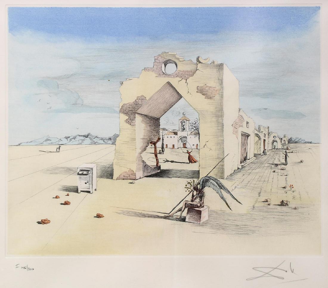 Salvador Dali Paranoic Village Etching (1 of 4)
