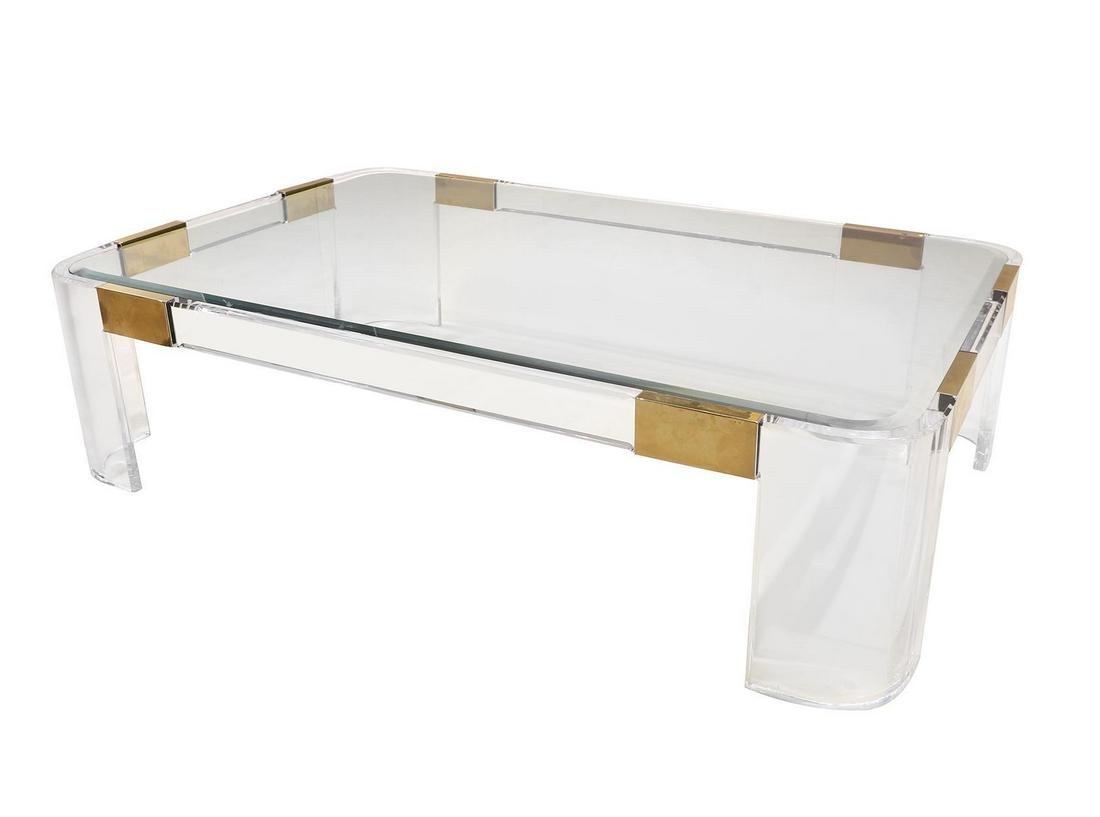 Charles Hollis Jones Lucite Coffee Table (1 of 4)