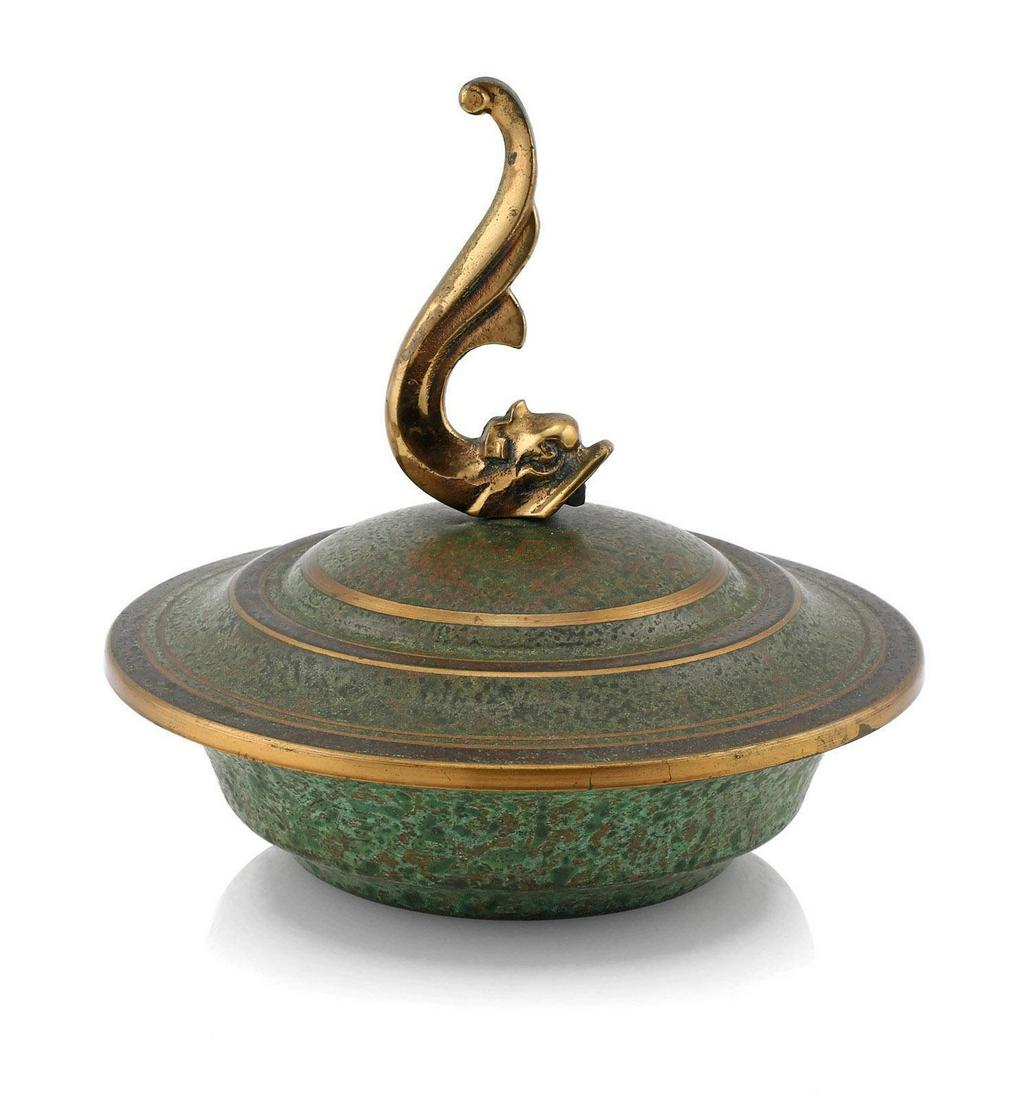 Carl Sorensen Bronze Covered Dish (1 of 3)