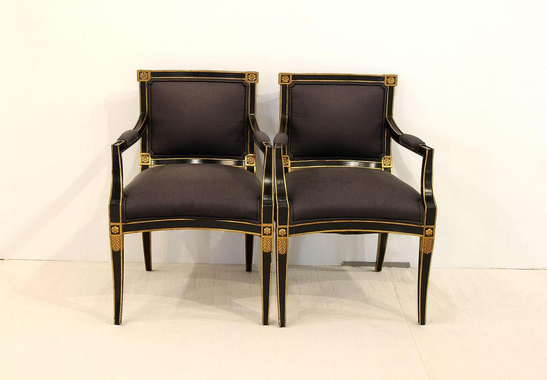 Set of 2 Handmade Trouvalles French Style Chairs (1 of 1)