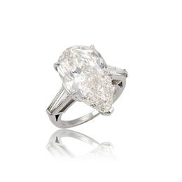 10.03ct GIA Pear Shape Diamond Ring in Platinum